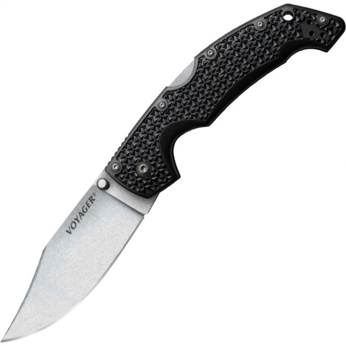 Нож COLD STEEL VOYAGER CLIP LARGE PLAIN EDGE 29AC CS_29AC